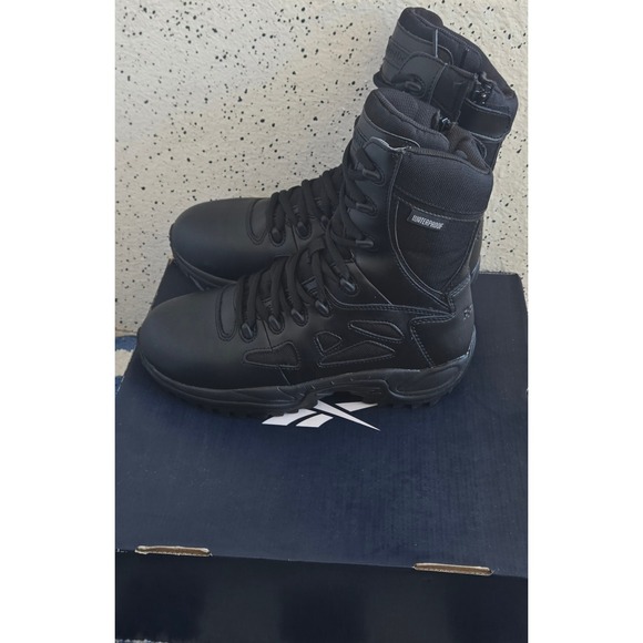 Reebok Rapid Response RB RB8877 Mens 8.5 Waterproof Tactical Side Zip BootsBlack - Picture 5 of 9